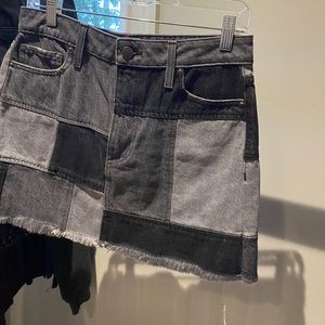 Patchwork Jean skirt